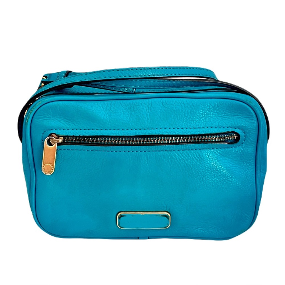 Marc by Marc Jacobs Turquoise Leather ‘Sally’ Crossbody Bag